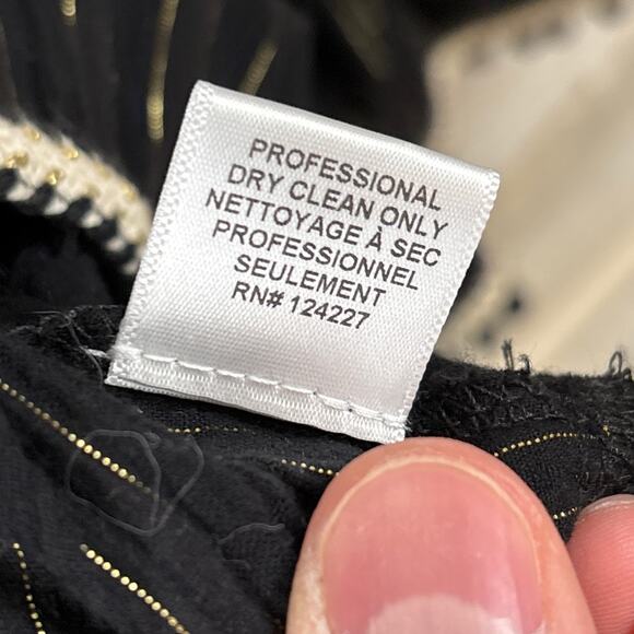 Misa Los Angeles Womens S Black Gold V Neck Flutter Sleeve Boho Mini Dress NEW - Picture 7 of 10